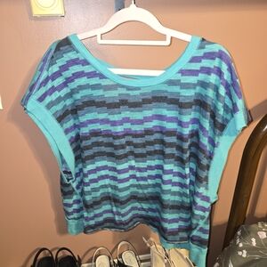 FP Movement by Free People Multicolor Striped Workout Top
